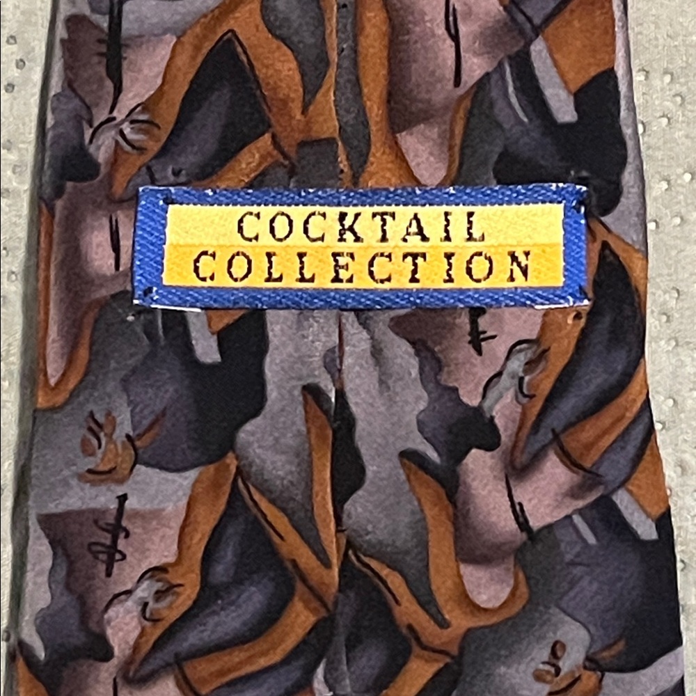 Cocktail Collection Silk Stylish Patterned Tie Up… - image 2